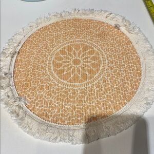 Round Fringe Placemat💛